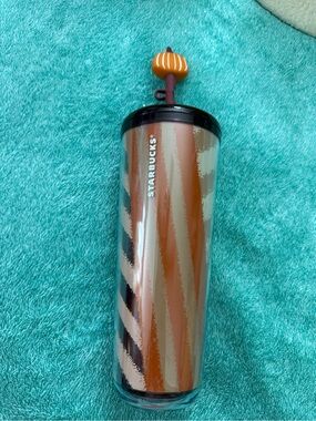 Starbucks Pumpkin Straw Topper 24oz Tumbler Cold Cup - 2025